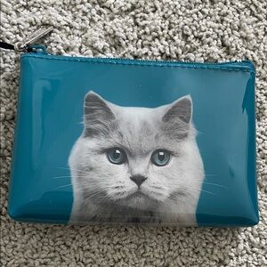 Nordstrom Blue Cat Key & Card Holder
